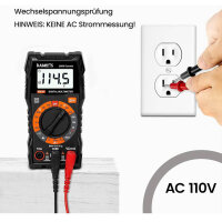 KAIWEETS KM100 Digital Multimeter, Spannungsmesser, AC/DC...