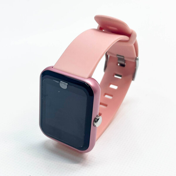 MicLee Smartwatch IP68 Fitness Tracker Rosa, Farbbildschirm, Pulsuhr, Trainingsmodi, Anruf/SMS/SNS, iOS/Android kompatibel