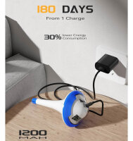 BALDR Pool Thermometer, Rechargeable, IPX7 Waterproof, 180 Day Battery Life, 2 Large Digital Displays, for Swimming Pools and Ice Baths.