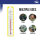 Precise room thermometer, wall-mounted, for home office, garden, greenhouse, simple, yellow