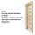 Wooden kitchen thermometer 380 mm, wall thermometer, precise indoor measurement, kitchen rules