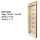 Wooden kitchen thermometer 380 mm, wall thermometer, precise indoor measurement, kitchen rules