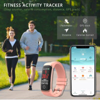 MicLee Fitness Armband Smartwatch IP67, 0.96 Zoll,...