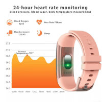 MicLee Fitness Armband Smartwatch IP67, 0.96 Zoll, Pulsmesser, Schrittzähler, für iOS/Android, wasserdicht, Sportuhr