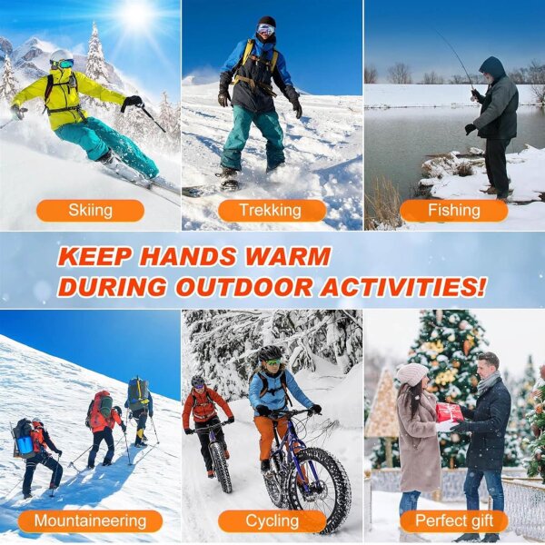 LAMA Heated Gloves XL, Ski Gloves, 3-stage heating function, ideal for outdoor, motorcycling, skiing.