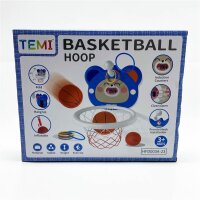 TEMI Indoor Mini Basketballkorb, 2-in-1, mit Bällen & Ringen, Anzeigetafel, für Kinder 3-8 Jahre, ideales Spielzeug Geschenk.