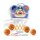 TEMI Indoor Mini Basketballkorb, 2-in-1, mit Bällen & Ringen, Anzeigetafel, für Kinder 3-8 Jahre, ideales Spielzeug Geschenk.