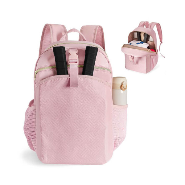 PROKVA Pickleball Bag, Paddle Backpack, for 4 paddles, large design, pink, for women and men