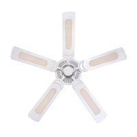 Westinghouse Lighting Deckenventilator 7826940, weiß, Wendeflügel weiß/Rattan, energieeffizient, leise.