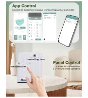 Mxmoonant Kaltvernebelung Aroma Diffuser, 300ml, für ätherische Öle, 300-500m³, App-Steuerung, Timer, ideal für große Räume.