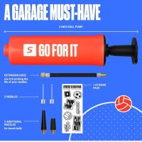 Sportbit ball pump, sports ball pump, with 2 needles, 2...