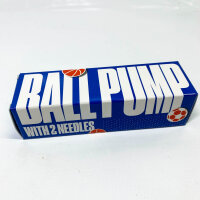 Sportbit Ballpumpe, Sportballpumpe, mit 2 Nadeln, 2 Düsen, Verlängerungsschlauch, für Basketball, Fußball, Volleyball