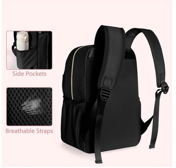 PROKVA PICKLEBALL BAG, backpack, for 4 paddles, patented design, black, for women and men