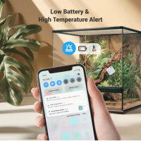 Inkbird Thermometer Wi-Fi Hygrometer, Temperature and Humidity Sensor, App Data Storage, for Bedroom, Refrigerator, Greenhouse, Garage