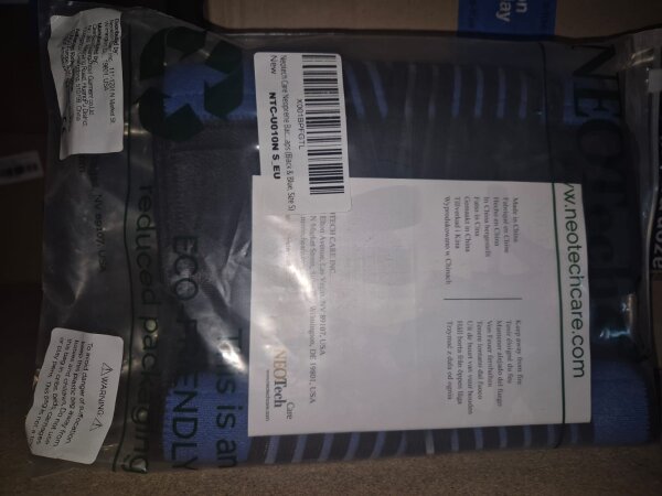 Neotech Care Lumbalgürtel, Neopren, Unterstützung unterer Rücken, doppeltes Kompressionsband, Blau/Schwarz, Größe S