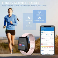MicLee 1.3 Zoll Smartwatch Fitness Tracker IP67...