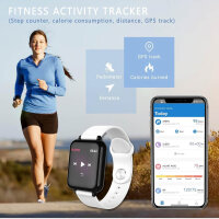 MicLee 1.3 Zoll Smartwatch Fitness Tracker IP67...