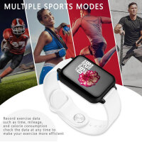 MicLee 1.3 Zoll Smartwatch Fitness Tracker IP67 wasserdicht Schrittzähler für Android iOS