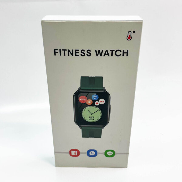 MicLee Smartwatch 1.69 Zoll Fitness Tracker Wasserdicht Pulsmesser Schrittzähler für iOS Android zwei Armbänder