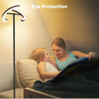 SIBRILLE RGB floor lamp 20W LED dimmable modern ceiling floodlight 1300lm 3000K-6000K with remote control for living room bedroom office