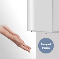 AIKE AK2630S Händetrockner, elektrisch, 10 Sek. Trocknen, energiesparend, für Küche/Badezimmer, 220V, 1400W, weiß.