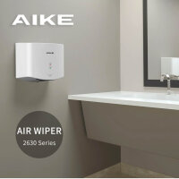 AIKE AK2630S Händetrockner, elektrisch, 10 Sek. Trocknen, energiesparend, für Küche/Badezimmer, 220V, 1400W, weiß.