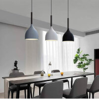 LFSEM Modern Nordic Suspension Ceiling Light 3 Heads E27 Metal for Dining Room Restaurant Bedroom