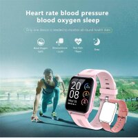 MicLee Smartwatch 1.69 inch Fitness Tracker Waterproof Heart Rate Monitor Pedometer for iOS Android two bracelets
