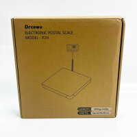 Drcowu Plattformwaage 440lbs x 10g Digitale Paketwaage Langlebige Alloy Stahl Schwerlastwaage mit LCD/Hold/Tara Funktion