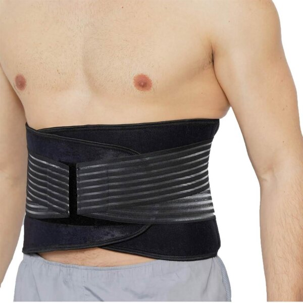 NEOtech Care Back Brace, Neoprene, Back Support, Double Straps for Optimal Compression, Blue, M