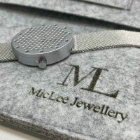 MicLee Herren Uhr, Hohl Bienenwabe Zifferblatt, Quarz, 30M wasserdicht, Edelstahl Milanaise Mesh, einzigartig verstellbar