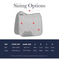 LeMieux ProSport Dressage Square (Standard Girth), White, Size L, High-quality, Durable, Ideal for Dressage Riding