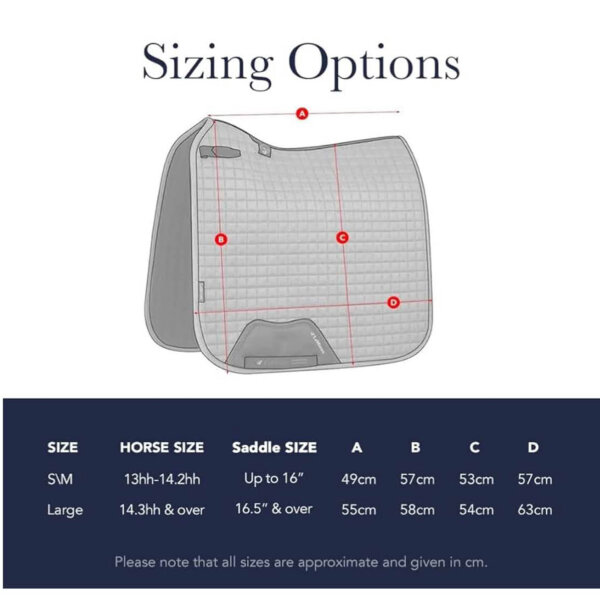 LeMieux Carbon-Mesh-Dressur-Schabracke L Salbei, Bambusfutter, schweißableitend, bequem, reibungsfrei, großes Sattelpolster
