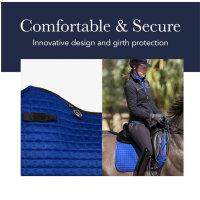 LeMieux Carbon Mesh Dressage Saddle Pad L Sage, bamboo lining, sweat-wicking, comfortable, friction-free, large saddle pad