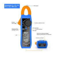 OWON CM2100 Digital Current Clamp Meter 600V AC/DC True RMS VFC Diode Multimeter compact and precise.