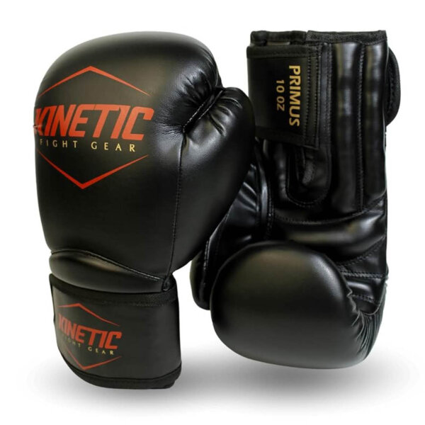 Kinetic Boxing Gloves 12oz, training gloves for men and women, ideal for boxing, kickboxing, Muay Thai, with Velcro fastener.