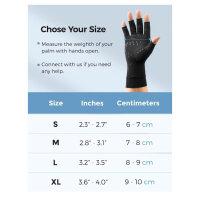 FREETOO Copper Arthritis Gloves XL, Joint Pain Support, Breathable, Comfortable, for Daily Life and Sleep.