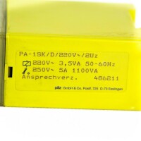 Pilz PA-1SK/D/220V/2Uz Sicherheitsrelais 486211, 3,5VA 50-60Hz