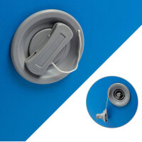 Minetom Air Roll 100cm Aufblasbare Luft Rollen Yoga Roll Gym Luftzylinder Übung Spalte 2-Blau 100*90