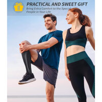 CAMBIVO 3 pairs of compression stockings XXL, support stockings for recovery, sports, running, flights, everyday use