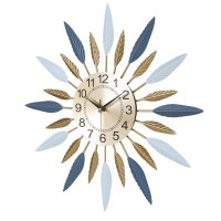 Lafocuse Wall Clock, 56 cm, Modern Wall Clock, Gold...