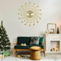 Lafocuse metal wall clocks, modern, battery operated,...