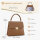 BAICLES Handbag Women Medium Shopper Expandable Brown Leisure Party Work