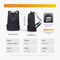 MARK RYDEN Backpack, Unisex Daypack, Waterproof, YKK Zipper, for School and Leisure, Black