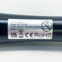 Umiga Lockenstab Curling-Eisen, schwarz, Lockenstab, schnelles Aufheizen, keramikbeschichtete Heizplatten, temperaturregulierbar.