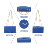 Jywmsc Womens PU Leather Handbag Clutch Stylish Quilted...