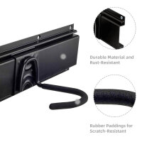 Wall mount bike and headset rack, garage storage system, vertical support, up to 507 lb, space saving.