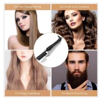 UMIGA Heißer Kamm, Elektrische Bürste, Kupfer, Schwarz, schnelles Glätten, Temperaturregelung, Anti-Statik.