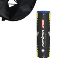 Carlton Airblade Elite badminton rackets, 2 pieces, including protective covers, 6 shuttles, lightweight, stable, ideal for leisure and training.