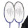 Carlton Airblade Elite badminton rackets, 2 pieces, including protective covers, 6 shuttles, lightweight, stable, ideal for leisure and training.